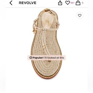 Schutz Mitchell Metallic Charm sandals